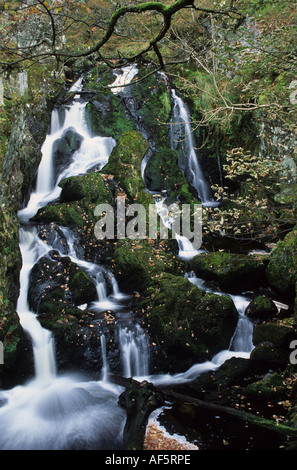 Lodore fällt In Borrowdale Cumbria Stockfoto