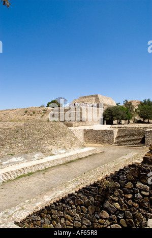 Monte Alban archäologische Stätte in das Tal von Oaxaca Mexico Stockfoto