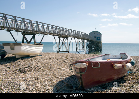 Die alte selsey Rettungsboot Station an der Sussex coast Stockfoto