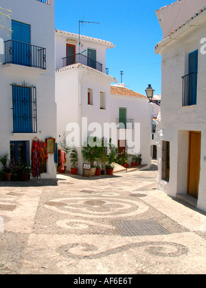 Street View in traditionellen spanischen Dorf. Stockfoto