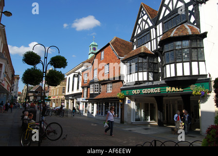 Old George Mall, High Street, Salisbury, Wiltshire, England, Vereinigtes Königreich Stockfoto