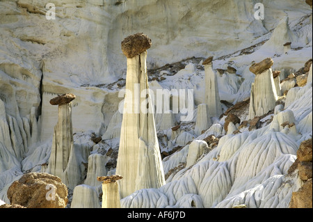 Geographie/Reisen, USA, Utah, Tal der Weißen Geister, Felsformationen aus Kalkstein, Additional-Rights - Clearance-Info - Not-Available Stockfoto