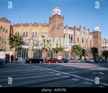Geographie/Reisen, Spanien, Barcelona, 'La Monumental - Stierkampfarena, Außenansicht, Additional-Rights - Clearance-Info - Not-Available Stockfoto