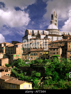 ES - TUSCANY: Die Kathedrale & Stadt Siena Stockfoto