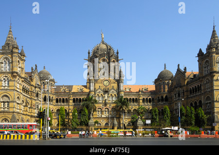 Victoria Terminus oder Chhatrapati Shivaji Terminus Mumbai Indien Stockfoto