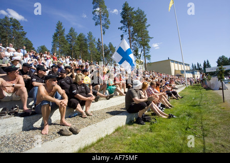 Menge von Zuschauern Stockfoto