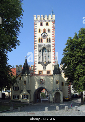 Geographie/Reisen, Deutschland, Bayern, Landsberg, Bayertor, im 15. Jahrhundert erbaut, Additional-Rights - Clearance-Info - Not-Available Stockfoto