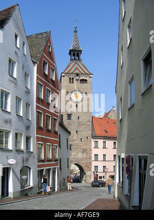 Geographie/Reisen, Deutschland, Bayern, Landsberg, Schmalztor, Additional-Rights - Clearance-Info - Not-Available Stockfoto