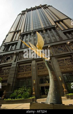 Auch bekannt als ist Gotham City Singapur s Park View Gebäude ein fantastisches Beispiel für über das Top Art Deco design Stockfoto