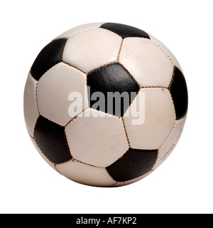 Leder-Fußball Stockfoto