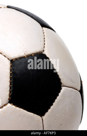 Leder-Fußball-detail Stockfoto