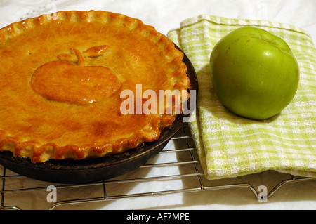 hausgemachter Apfelkuchen Stockfoto
