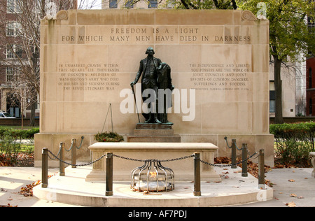 Grab des unbekannten Soldaten Washington Square Philadelphia Pennsylvania auf Walnut Street Stockfoto