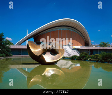 Geographie/Reisen, Deutschland, Berlin, Gebäude, Architektur, Haus der Kulturen der Welt (ehemalige Kongresshalle), Außenansicht, gebaut für die interbau Fair 1956 / 1957 als "Schwangere Auster ''schwangere Auster', Additional-Rights - Clearance-Info - Not-Available Stockfoto