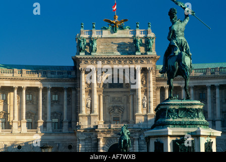 die Hofburg Stimmung vom Heldenplatz Wien Österreich Stockfoto