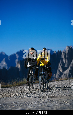 Mountainbiking, Cortina d' Ampezzo Italien Stockfoto