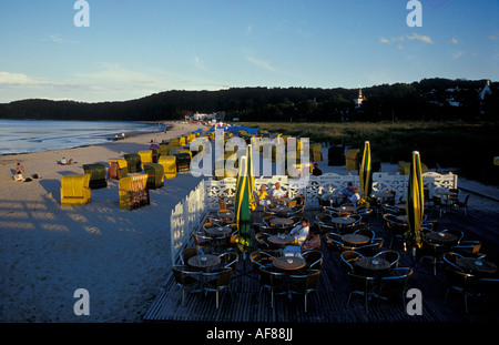 Strandkörbe in Binz, Insel Rügen, Mecklenburg-Vorpommern, Deutschland, Europa Stockfoto