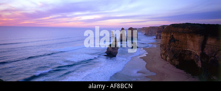 Panorama von der zwölf Apostel, Port Campbell National Park, Great Ocean Road, Victoria, Australien Stockfoto