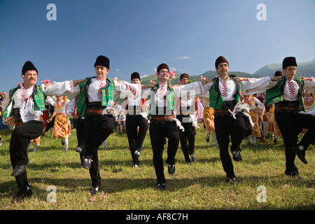 Tänzer, Rosenfest, Karlovo, Bulgarien Stockfoto