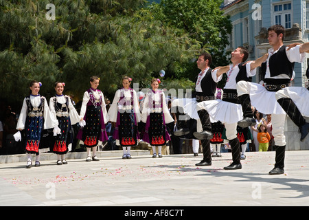 Tänzer, Rose Festival, Karlovo, Bulgarien Stockfoto