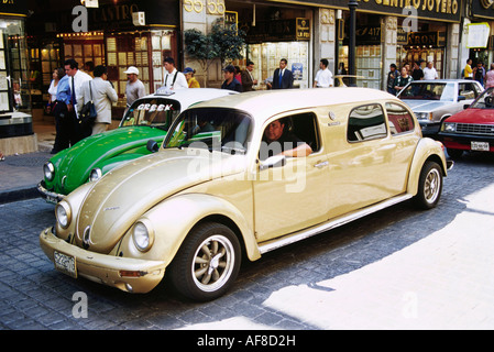 Ein VW-Käfer-Taxi in Mexico City, Mexiko Stockfoto