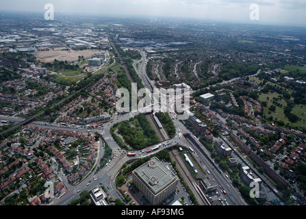 Hanger Lane A40 MotorwayAerial Ansichten von Ealing. London Stockfoto