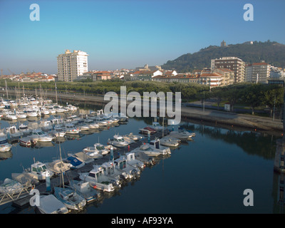 Marina in Viana do Castelo, im Norden von Portugal, Europa EU am Atlantischen Ozean Stockfoto