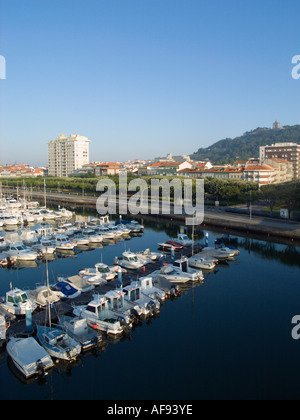 Marina in Viana do Castelo, im Norden von Portugal, Europa EU am Atlantischen Ozean Stockfoto