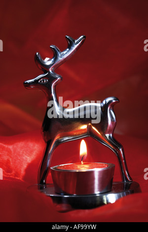 Weihnachten Teelichthalter Stockfoto