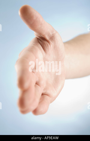 Handbewegung Angabe Händedruck, close-up Stockfoto