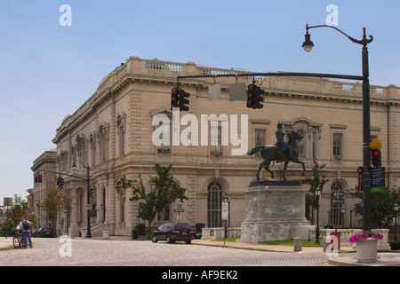 Peabody Bibliothek auf Mount Vernon Place, Baltimore MD Stockfoto