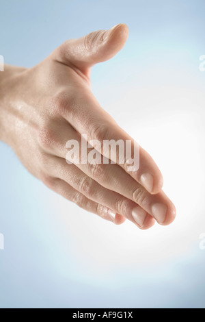 Handbewegung Angabe Händedruck, close-up Stockfoto