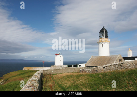 Leuchtturm bei Dunnet Head Nordküste Schottlands Stockfoto