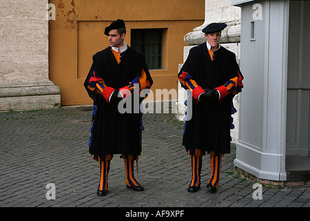 Die Schweizer Garde Schweizer Garde Stockfoto