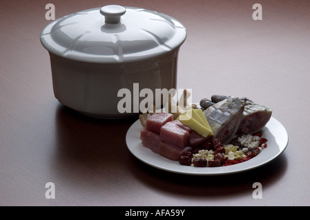 Chinesisches Essen traditionelle Krokodil Seife Stockfoto