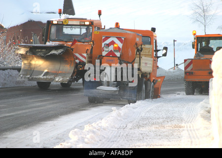 Winterdienst Stockfoto