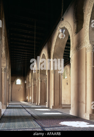 Moschee Ibn Tulun, Kairo, Ägypten, Innenraum Stockfoto