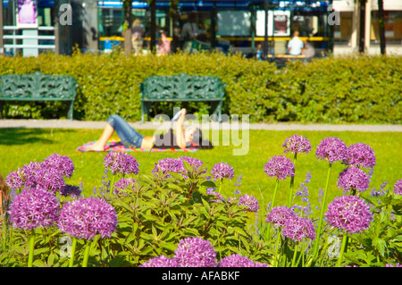 Karl XIIs Torg Platz in Mitteleuropa Stockholm Schweden Stockfoto