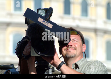 TV am London Vigil Trafalgar Square 14. Juli 2005 Stockfoto