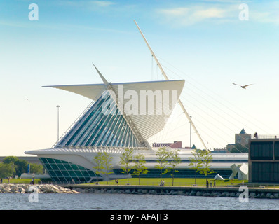 Calatrava Flügel des Milwaukee Art Museum am Lake Michigan Milwaukee Wisconsin USA Stockfoto