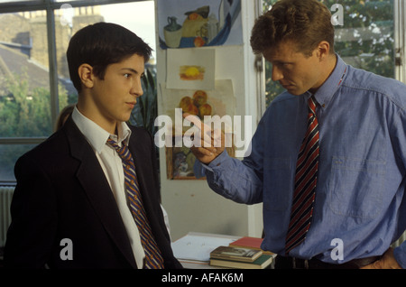 Lehrer sagen Schüler aus Stockfoto