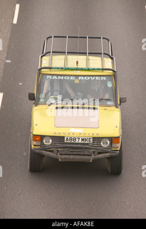 ein Range Rover auf der Autobahn M1 bei Kegworth Leicestershire Stockfoto