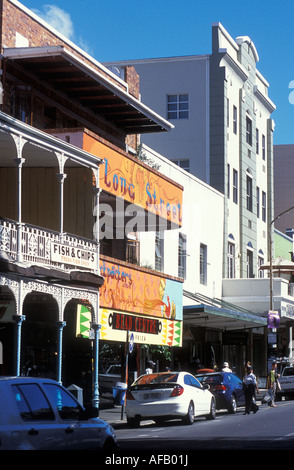 Shopping street Long Street in Kapstadt Südafrika Stockfoto