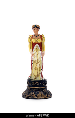 Königin-Statuette Schachfigur Stockfoto