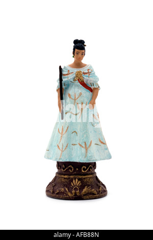 Königin-Statuette Schachfigur Stockfoto