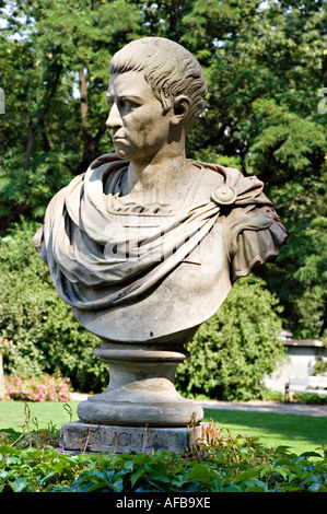 Stein-Porträt-Skulptur von römischen Caesar Caligula Stockfoto