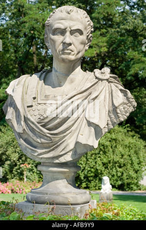 Stein-Porträt-Skulptur des römischen Caesar Flavius Sabinus Vespasianus Titus Roman Emperor Stockfoto