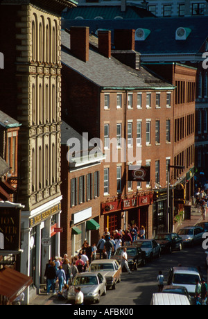 Massachusetts, New England, Boston, Beantown, Union Street Haymarket Tavernen, Bars, saloonskoloniale Architektur, historisches Gebäude, Besucher reisen Stockfoto