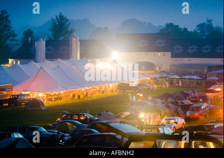 Belgische Bierfest im Ommegang Brauerei Cooperstown, New York Stockfoto