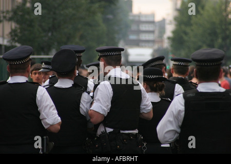 Met Polizei auf G20-Gipfel Stockfoto